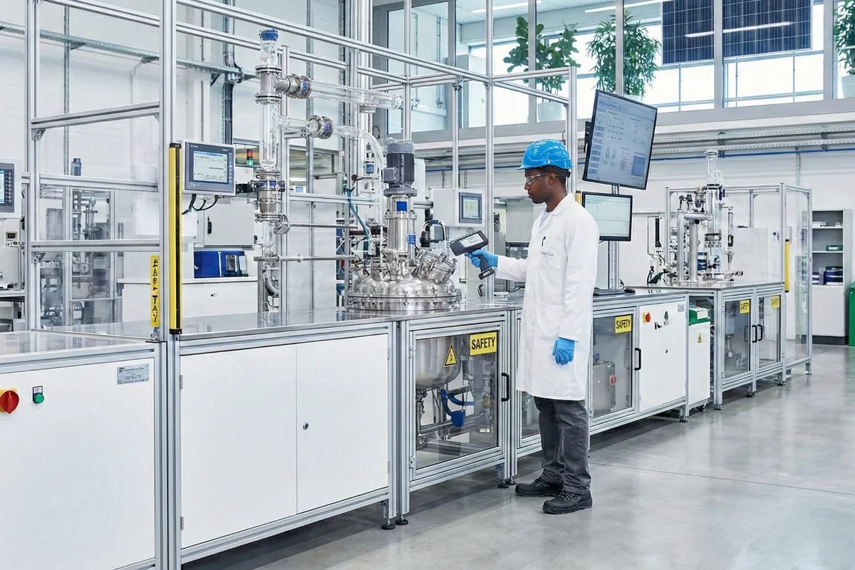 Modern chemical manufacturing facility